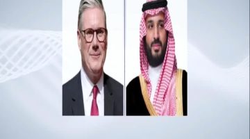 ولي العهد ورئيس الوزراء البريطاني يبحثان هاتفيًا تطورات الأوضاع في قطاع غزة