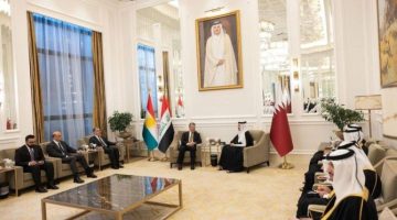 رئيس وزراء قطر ورئيس حكومة إقليم كوردستان العراق يبحثان الموضوعات المشتركة