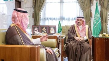 أمير الرياض يستقبل محافظ الدرعية