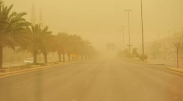 المركز الوطني للأرصاد: عوالق ترابية على منطقة تبوك